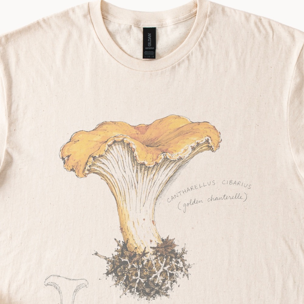 Chanterelle Mushroom Edible Mushroom Art Shirt